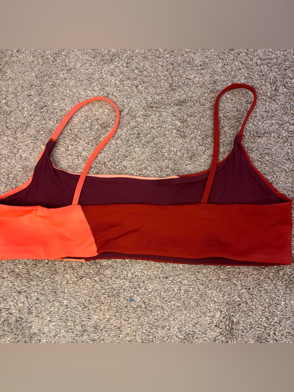 Left On Friday Pool Days Top XL Colorblock Sport Bikini Top - Picture 4 of 5
